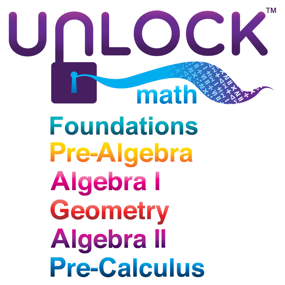 UnLock Math TM Logo Square Courses